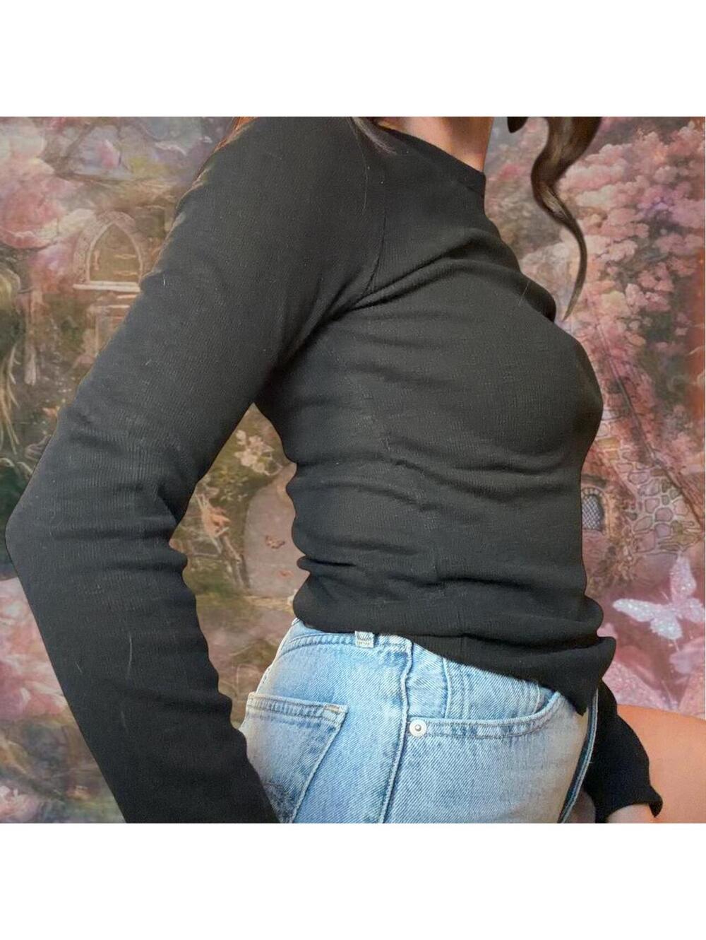 Wild Fable Women's Black Shirt - Picture 2 of 4